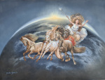 Marlène Stevers 2022 - Night Queen, 50x70 olieverf op paneel